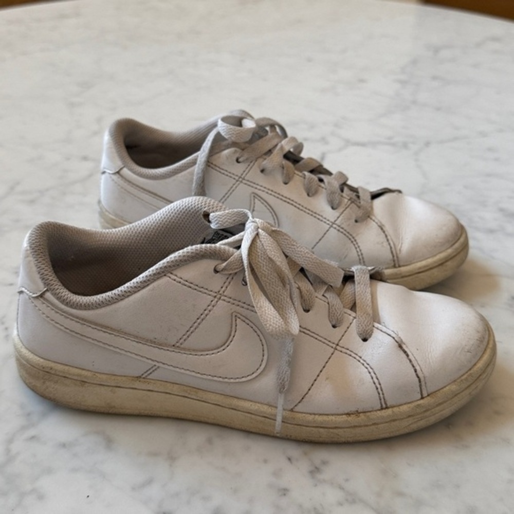 Nike Court Royale White Leather Low Top Sneakers Women Size 6